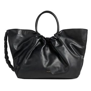 DeMellier London Braided Tote Black Leather